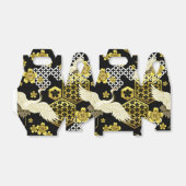 Ballotins partie motif japonais en faveur boîte grues (Déplié)