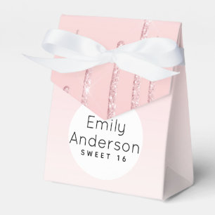 Ballotins Parties scintillant à goutte Sweet 16 rose tendanc
