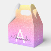 Ballotins Parties scintillant arc-en-ciel et monogramme étin (Verso)