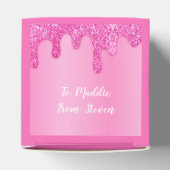 Ballotins Parties scintillant arc-en-ciel rose Personnalisée (Haut)