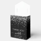 Ballotins Parties scintillant Argent Anniversaire Monogramme (Ouvert)