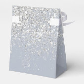 Ballotins Parties scintillant argent bleu poussiéreux merci  (Arrière)