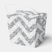 Ballotins Parties scintillant argent Faux retirer ballotin (Arrière)