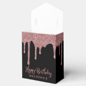 Ballotins Parties scintillant Black et Rose Gold Sparkle Dri (Ouvert)