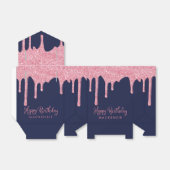 Ballotins Parties scintillant bleu bleu rose de la marine Dr (Déplié)