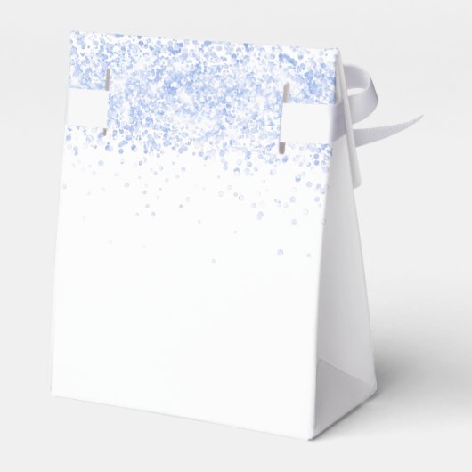 Ballotins Parties scintillant bleu clair blanc étincelle nom (Arrière)