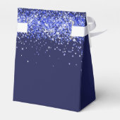 Ballotins Parties scintillant bleu marine étincelle nom merc (Arrière)