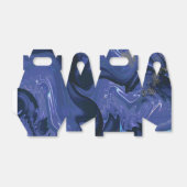 Ballotins Parties scintillant bleue Galaxy Swirl Abstrait Mo (Déplié)