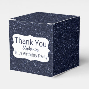 Ballotins Parties scintillant Bleue Marine Joyeux Anniversai
