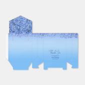 Ballotins Parties scintillant Blue Faux 16e anniversaire Mer (Déplié)