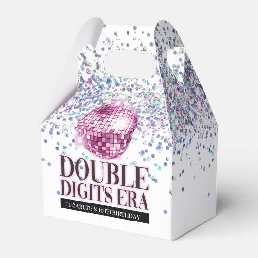 Ballotins Parties scintillant branchée Disco Double chiffres (Arrière)