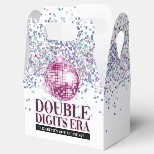 Ballotins Parties scintillant branchée Disco Double chiffres (Ouvert)