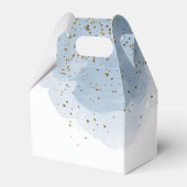 Ballotins Parties scintillant d'aquarelle bleu Croix d'or Ba (Arrière)