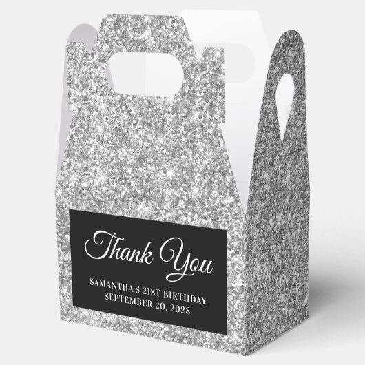 Ballotins Parties scintillant d'argent 21e anniversaire Merc (Ouvert)