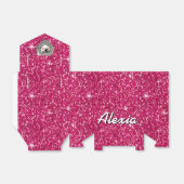 Ballotins Parties scintillant de boule Glitz | fuchsia (Déplié)