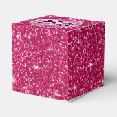 Ballotins Parties scintillant de boule Glitz | fuchsia (Arrière)