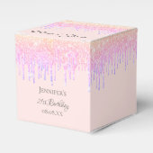 Ballotins Parties scintillant de fête d'anniversaire rose or (Verso)