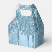 Ballotins Parties scintillant de glace à goutte | Blue Faux (Arrière)