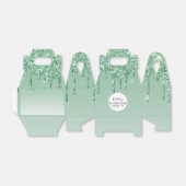 Ballotins Parties scintillant de goutte douce 16 Mint Green  (Déplié)