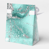 Ballotins Parties scintillant de marbre Mariage Turquoise Si (Arrière)