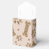 Ballotins Parties scintillant d'or Beige Blush Pet Paw Bone  (Ouvert)