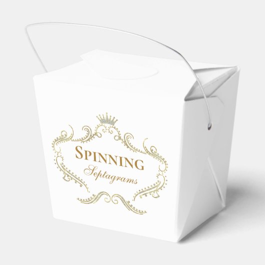 Ballotins Parties scintillant d'or  Couronne Arrière - plan  (Arrière)