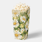 Ballotins Parties scintillant d'or en damier floral moderne (Sauté)