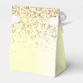 Ballotins Parties scintillant d'or Monogramme métallique Nom (Arrière)