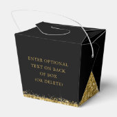 Ballotins Parties scintillant d'or noir Confetti Mini Takeou (Arrière)