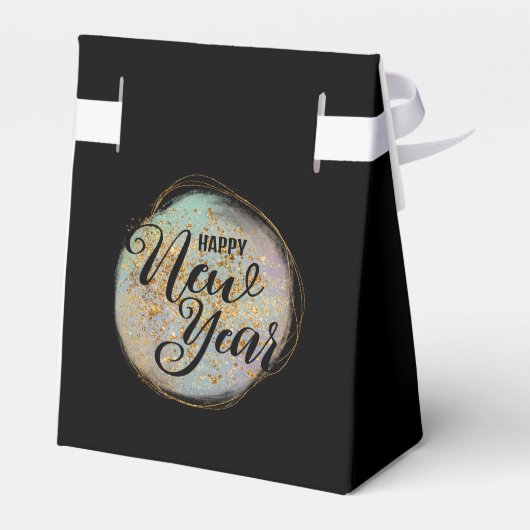 Ballotins Parties scintillant d'or noir fête du Nouvel An (Arrière)