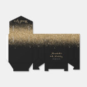Ballotins Parties scintillant d'or noir moderne étincelle n' (Déplié)