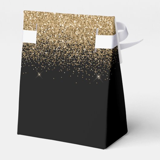 Ballotins Parties scintillant d'or noir moderne étincelle n' (Arrière)