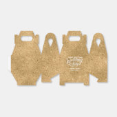 Ballotins Parties scintillant d'or personnalisée le jour du (Déplié)