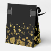 Ballotins parties scintillant dorée ballotin noir customisé (Arrière)