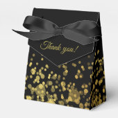 Ballotins parties scintillant dorée ballotin noir customisé (Verso)