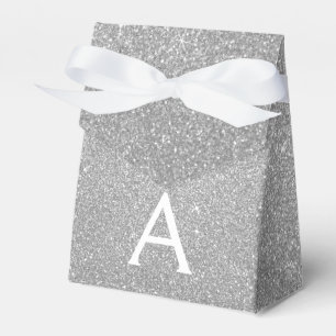 Ballotins Parties scintillant en argent de luxe et monogramm