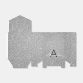 Ballotins Parties scintillant en argent de luxe et monogramm (Déplié)