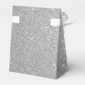 Ballotins Parties scintillant en argent de luxe et monogramm (Arrière)