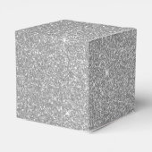 Ballotins Parties scintillant en argent de luxe et monogramm (Arrière)