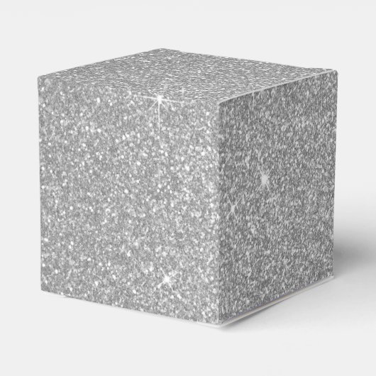 Ballotins Parties scintillant en argent de luxe et monogramm (Arrière)