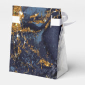 Ballotins Parties scintillant en marbre Mariage Marine Blue  (Arrière)