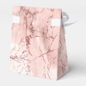 Ballotins Parties scintillant en marbre Mariage Rose Gold ID (Arrière)