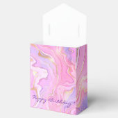 Ballotins Parties scintillant en marbre rose violet or (Ouvert)