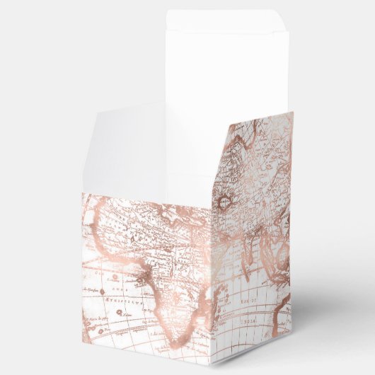 Ballotins Parties scintillant en métal rose or rose Carte du (Ouvert)