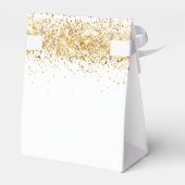 Ballotins parties scintillant en or blanc baby shower merci (Arrière)