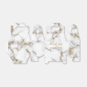 Ballotins Parties scintillant en or marbre Merci Mariage (Déplié)