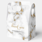 Ballotins Parties scintillant en or marbre Merci Mariage (Ouvert)