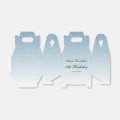 Ballotins Parties scintillant en verre bleu clair personnali (Déplié)