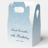 Ballotins Parties scintillant en verre bleu clair personnali (Ouvert)