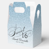 Ballotins Parties scintillant en verre bleu clair Sweet 16 C (Ouvert)